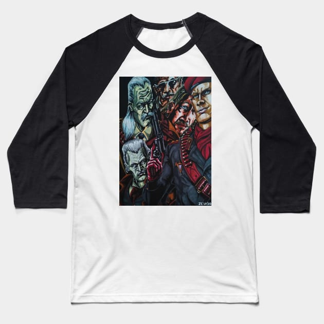 Metal Gear Solid - Revolver Ocelot portrait (original) Baseball T-Shirt by StagArtStudios